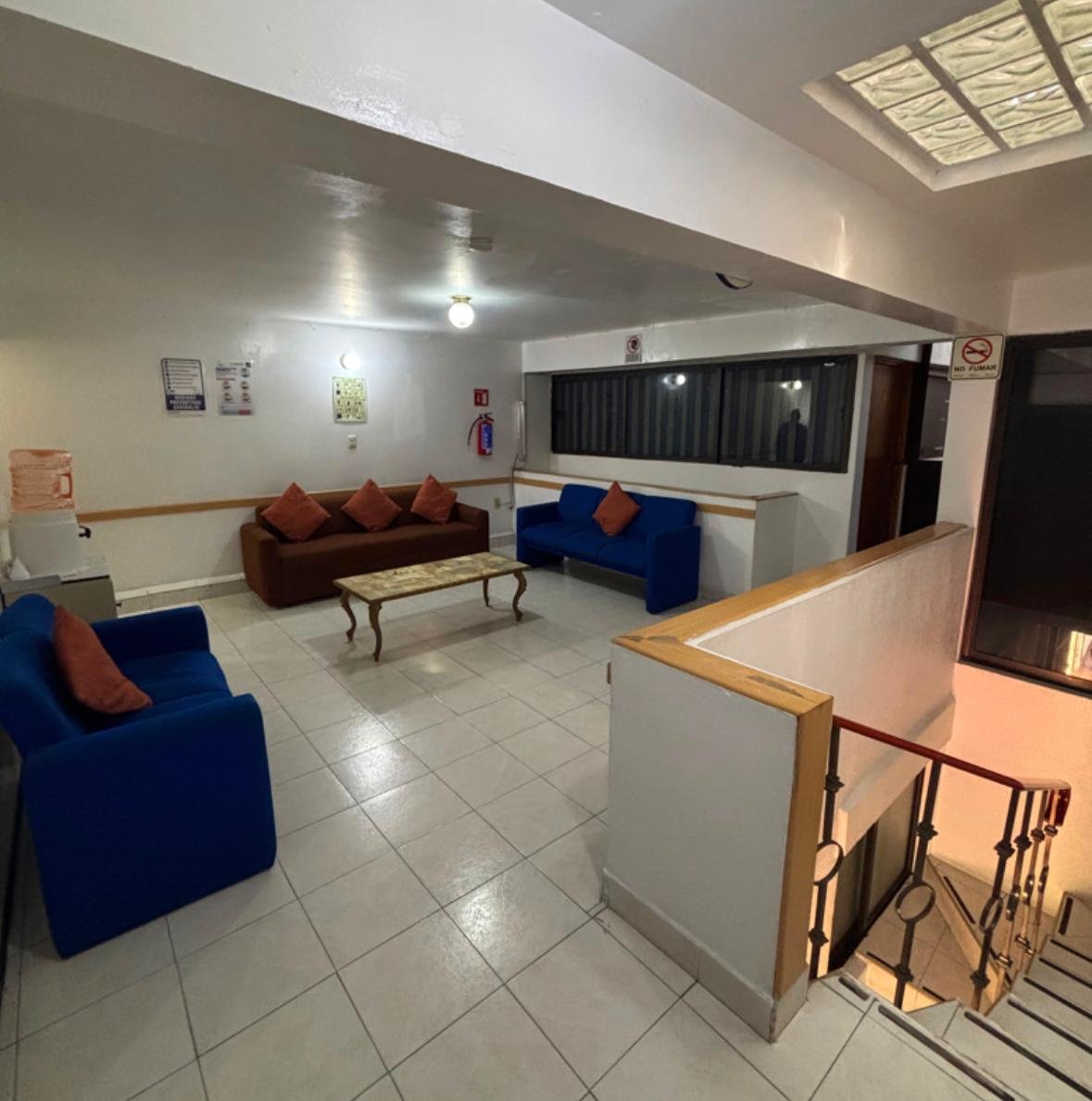 Sala de espera de la unidad médica